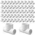 thumbnail image 1 of Lesso America 401-053 (100 Pack), Plumbing, PVC Pipe Fitting, Reducing Tee, SCH0, 3/8" x 3/8" x 1/2", 1 of 3