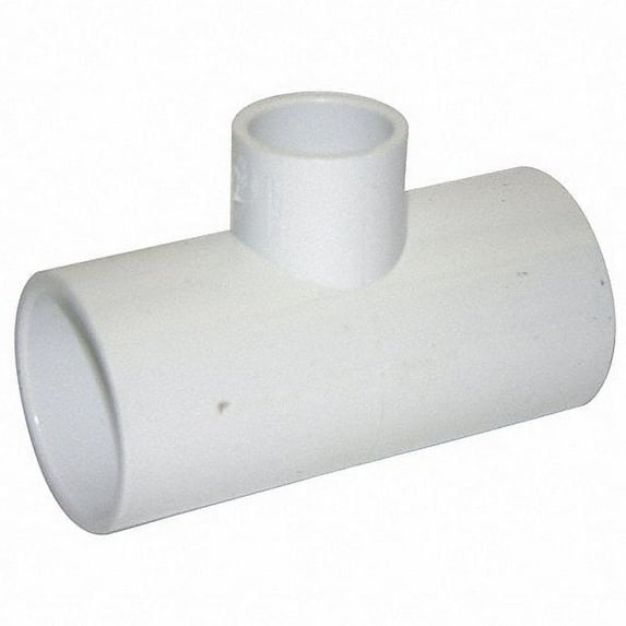 Lesso America 401-528, Plumbing, PVC Pipe Fitting, Reducing Tee, SCH40, 6×6×2"