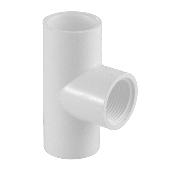 Lesso America 402-025, Plumbing, PVC Pipe Fitting, Tee, SCH40, 2-1/2"