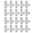 thumbnail image 1 of Lesso America 402-209 (20 Pack), Plumbing, PVC Pipe Fitting, Reducing Tee, SCH40, 1-1/2×1-1/2×1/2", 1 of 3