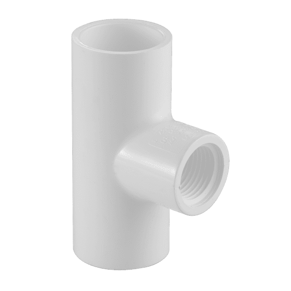 Lesso America 402-337, Plumbing, PVC Pipe Fitting, Reducing Tee, SCH40, 3×3×1-1/2"
