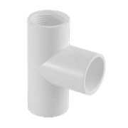 Lesso America 403-007 (5 Pack), Plumbing, PVC Pipe Fitting, Tee, SCH40, 3/4"