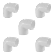 Lesso America 406-010 5 Pack, Plumbing, PVC Pipe Fitting, 90  Ell, SCH40, 1"