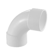Lesso America 406-020S (100 Pack), Plumbing, PVC Pipe Fitting, 90°Sweep Elbow, SCH40, 2"
