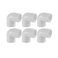 thumbnail image 1 of Lesso America 406-060 (6 Pack), Plumbing, PVC Pipe Fitting, 90° Ell, SCH40, 6", 1 of 3