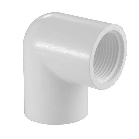 Lesso America 409-025, Plumbing, PVC Pipe Fitting,90° Street Ell, SCH40, 2-1/2"