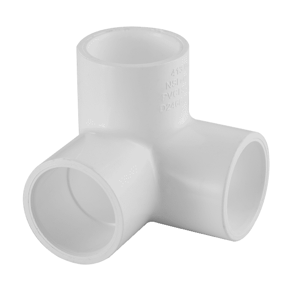 Lesso America 413-005, Plumbing, PVC Pipe Fitting,Side Outlet Ell, SCH40,1/2"