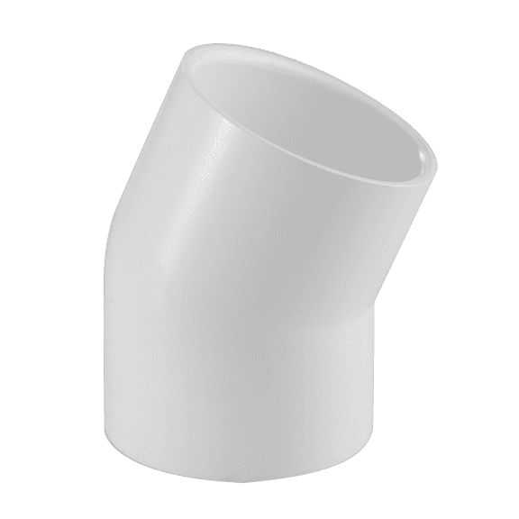 Lesso America 416-025, Plumbing, PVC Pipe Fitting,22.5°Elbow, SCH40, 2-1/2"