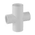 thumbnail image 1 of Lesso America 420-528 (6 Pack), Plumbing, PVC Pipe Fitting , Reducing Cross , SCH40, 6×6×2×2", 1 of 3