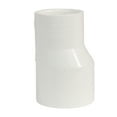 thumbnail image 1 of Lesso America 429-212E (20 Pack), Plumbing, PVC Pipe Fitting ,Eccentric Reducer Coupling , SCH40, 1-1/2×1-1/4", 1 of 3