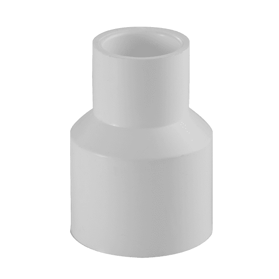Lesso America 429-420 (4 Pack), Plumbing, PVC Pipe Fitting ,Reducing Coupling , SCH40, White, 4×2"