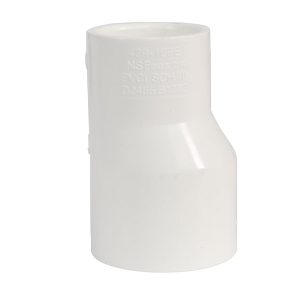 Lesso America 429-421E, Plumbing, PVC Pipe Fitting ,Eccentric Reducer Coupling ,SCH40, 4×2-1/2"