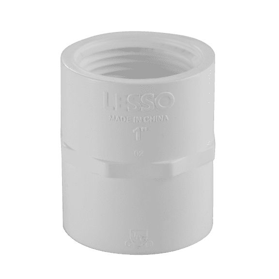 Lesso America 430-005, Plumbing, PVC Pipe Fitting , Coupling , SCH40, 1/2"