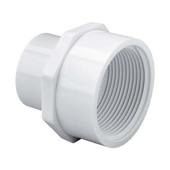 Lesso America 435-074, Plumbing, PVC Pipe Fitting ,Reducing Female Adapter, SCH40, 1/2×3/4"