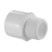 Lesso America 436-025, Plumbing, PVC Pipe Fitting ,Male Adapter, SCH40, 2-1/2"