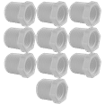 thumbnail image 1 of Lesso America 439-072 (10 Pack), Plumbing, PVC Pipe Fitting, Reducing T.T. Bushing Flush Style , SCH40, 1/2×1/4", 1 of 5