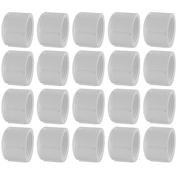 Lesso America 448 (20 Pack), Plumbing, Series PVC Pipe Fitting,Cap, SCH40,1/2"