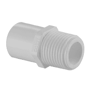 Lesso America 461-005, Plumbing, PVC Pipe Fitting,Male Adapter take off, SCH40, 1/2" SPIG x MIPT