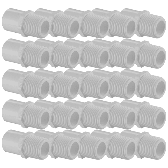 Lesso America 461-020 (100 Pack), Plumbing, PVC Pipe Fitting,Male Adapter (take off), SCH40, 2"