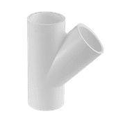 Lesso America 475-005, Plumbing, PVC Pipe Fitting, Wye , SCH40, 1/2"