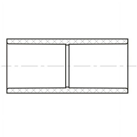 Lesso America 479-007 (20 Pack), Plumbing, PVC Pipe Fitting, Deep Socket Coupling , SCH40, 3/4"