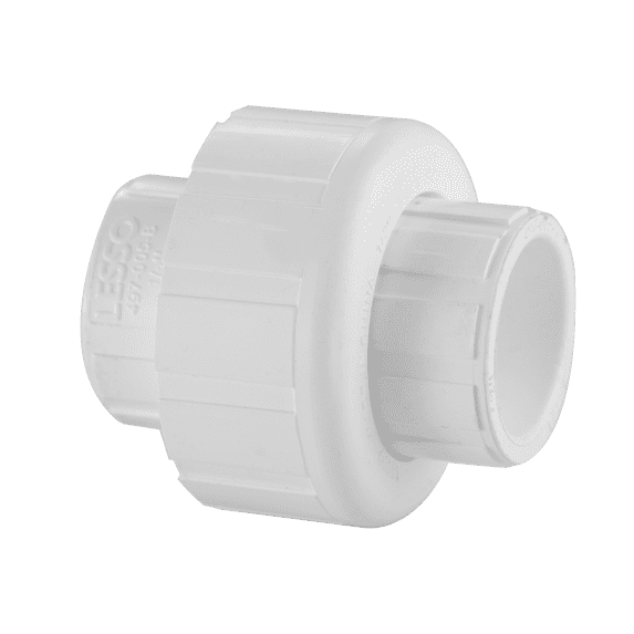Lesso America 497-010, Plumbing, PVC Pipe Fitting, Union w/O-ring Seal ,SCH40, 1"
