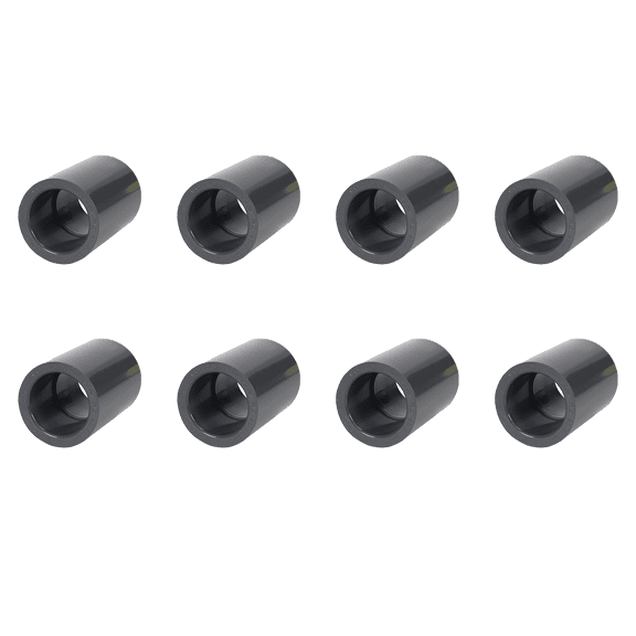 Lesso America 829-100 (8 Pack), Plumbing, PVC Pipe Fitting,Coupling, SCH80, 10"