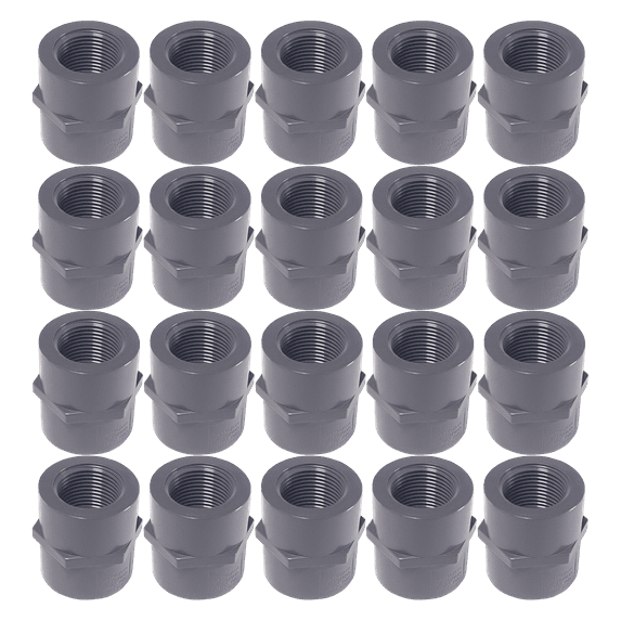 Lesso America 830-010 (20 Pack), Plumbing, PVC Pipe Fitting,Coupling,SCH80,1"