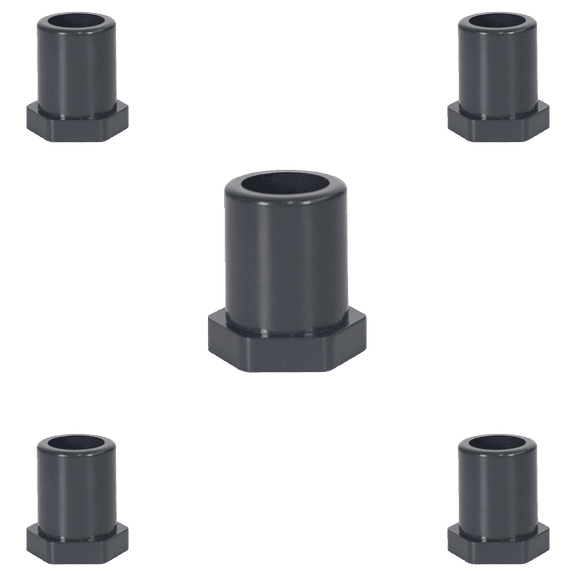 Lesso America 837-101 (5 Pack), Plumbing, PVC Pipe Fitting, Reducing Bushing Flush Style, SCH80, 3/41/2"