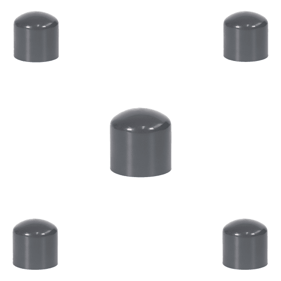 Lesso America 847-002 (5 Pack), Plumbing, PVC Pipe Fitting, Cap , SCH80, 1/4"