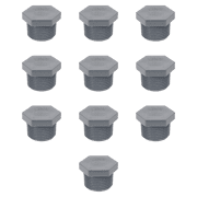 Lesso America 850-003 10 Pack, Plumbing, PVC Pipe Fitting, Plug , SCH80, 3/8"