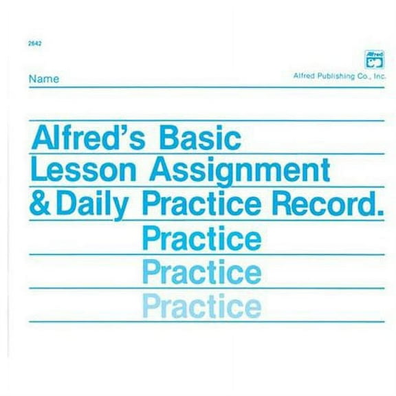 Lesson Assignment  Practice Record
