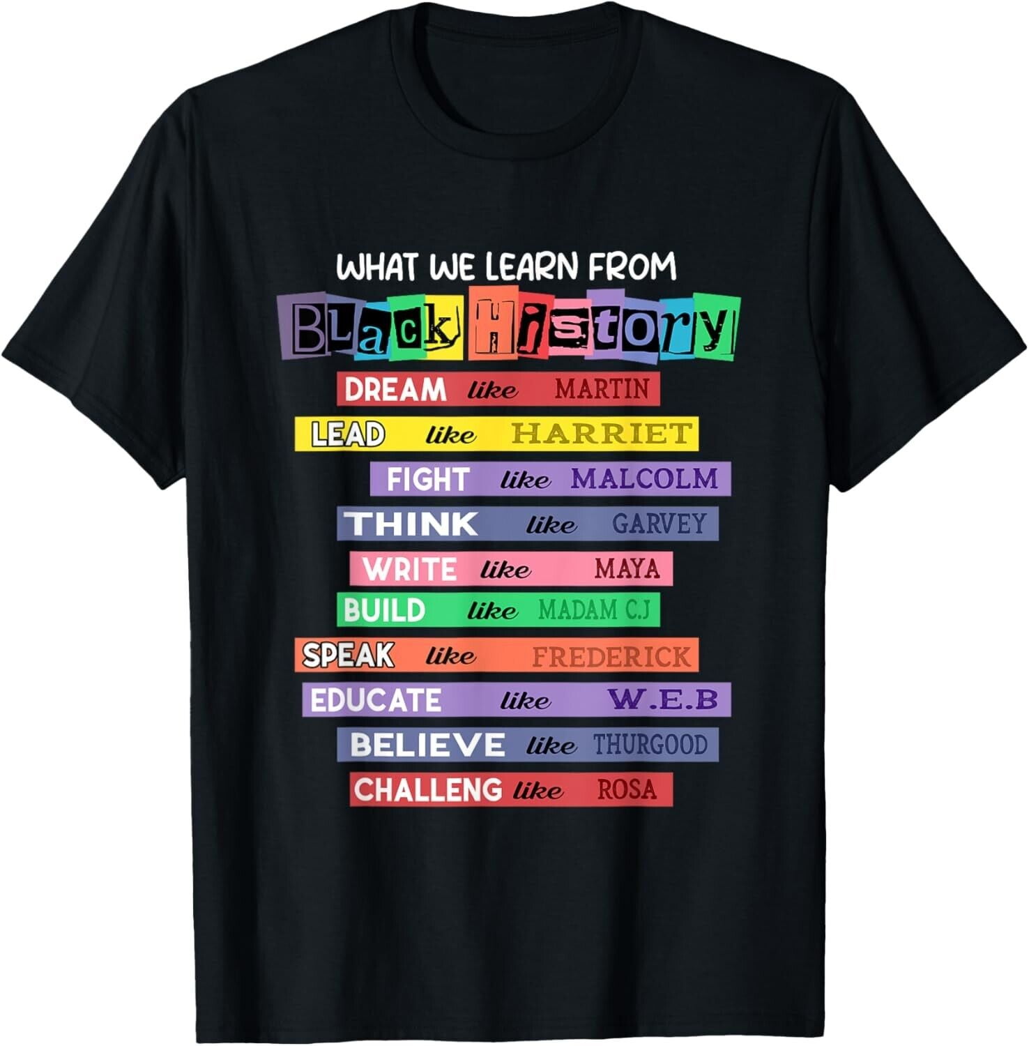 Lessons From Legacy Shirt Uplifting Historical Tribute Graphic Tee
