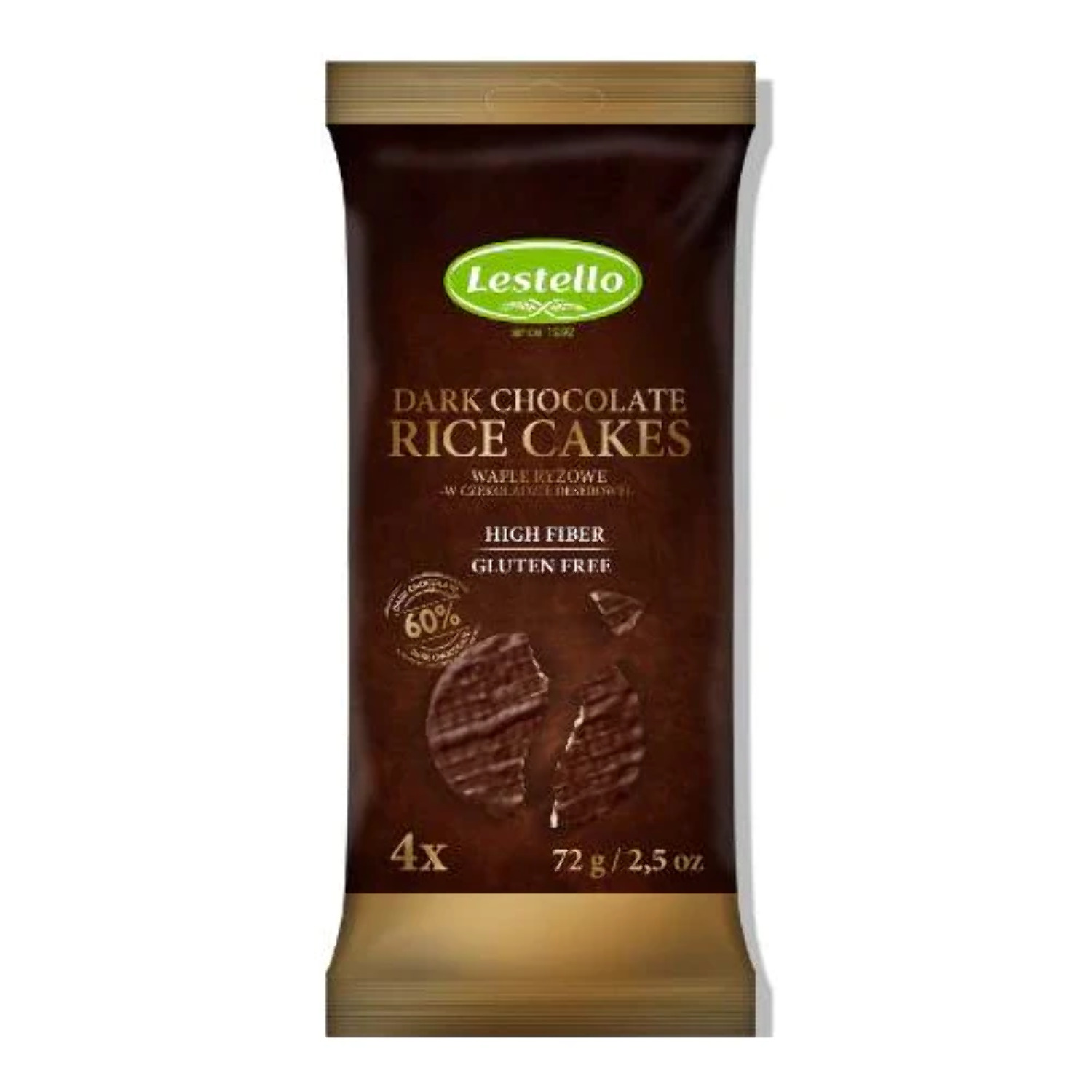 Lestello Dark Chocolate Covered Rice Cakes
