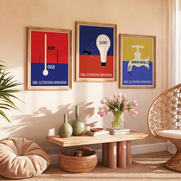 Lester Beall WPA Posters Graphic Design Prints Poster, Print, Stretched Canvas