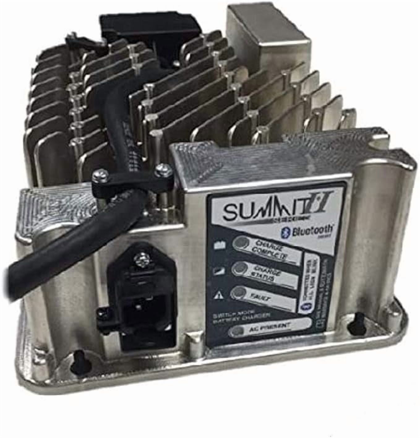 Lester Summit Series II Battery Charger 650W 36/48V with E-Z-GO TXT 36V PowerWise 2-Pin Plug with 8.5 Ft. DC Cord Summit Series