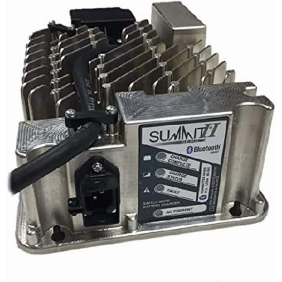 Lester Summit Series II Battery Charger 650W 36/48V with E-Z-GO TXT 36V PowerWise 2-Pin Plug with 8.5 Ft. DC Cord Summit Series