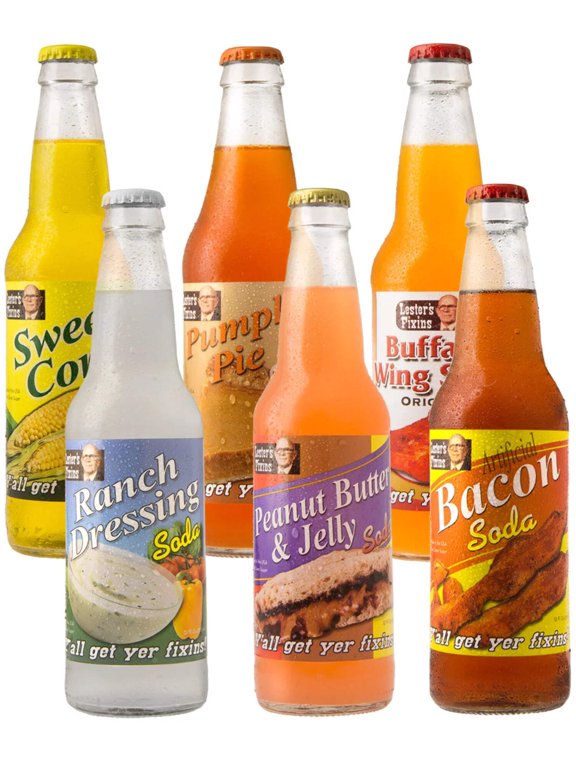 Lester's Food Sodas-6-pack (1 of each flavor)