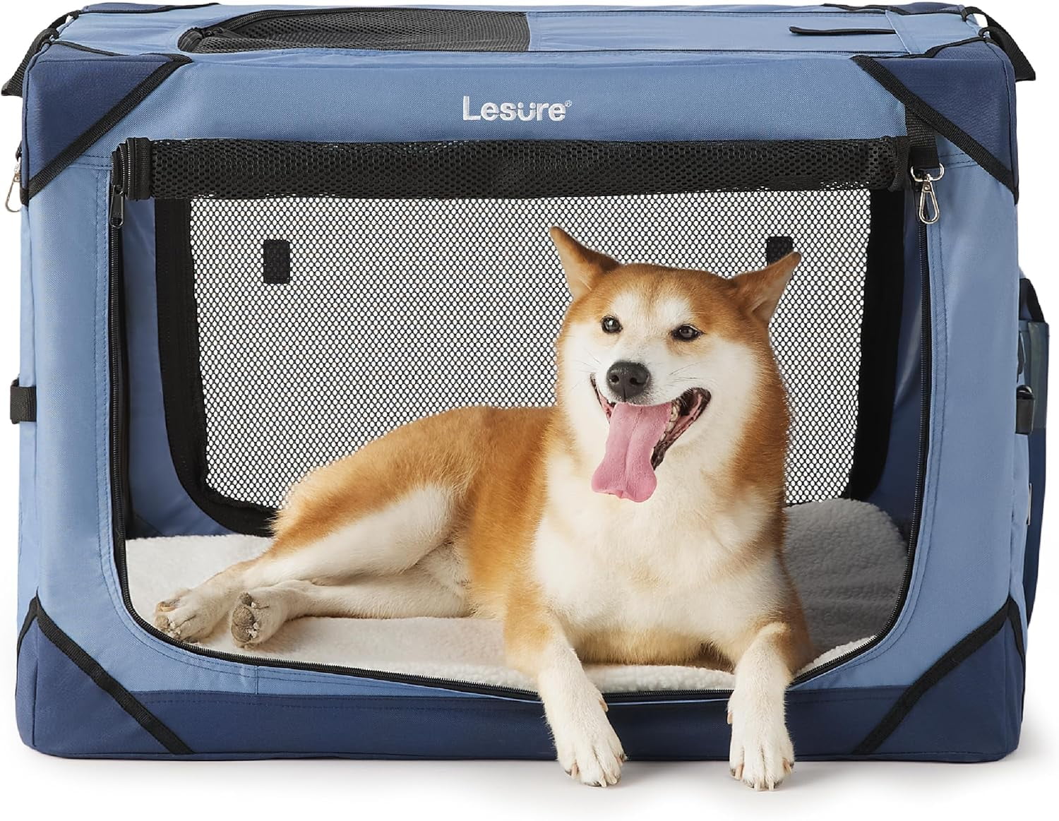 Lesure Collapsible Dog Crate Portable Dog Travel Crate Kennel for