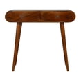 thumbnail image 1 of Lesuto Chestnut London Console Table - Nordic Style, Wood, 2 Drawers, 1 of 11