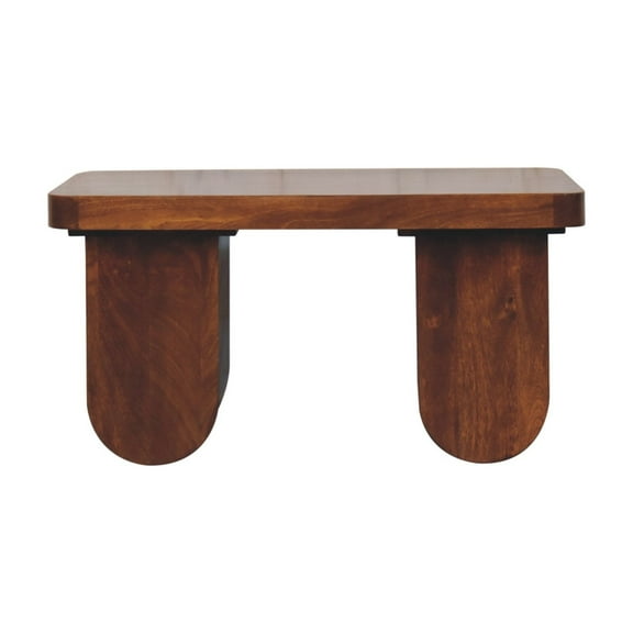 Lesuto Chunky Chestnut Coffee Table - Modern, Wood