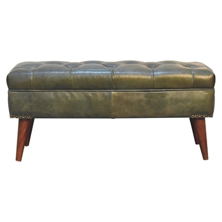 Lesuto Harbour Green Bench - Modern Style, Wood