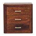 thumbnail image 1 of Lesuto Luca Nightstand - Modern, Wood, 3 Drawers, 1 of 11