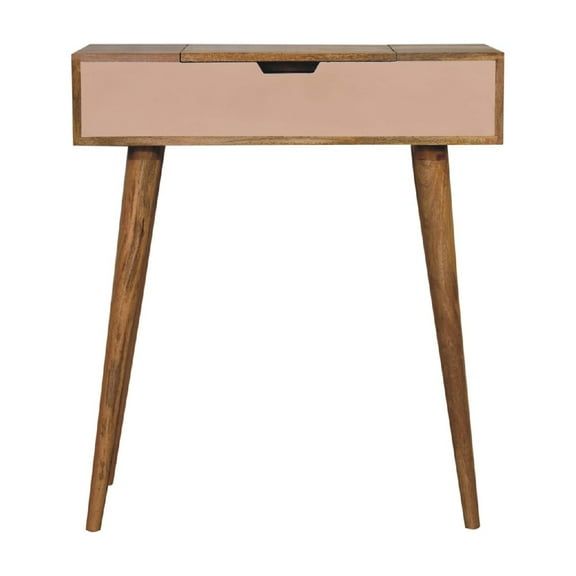Lesuto Mini Pink Dressing Table - Nordic Style, Wood