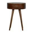 thumbnail image 1 of Lesuto Nordic Chestnut Circular nightstand - Modern, Wood, 1 of 12