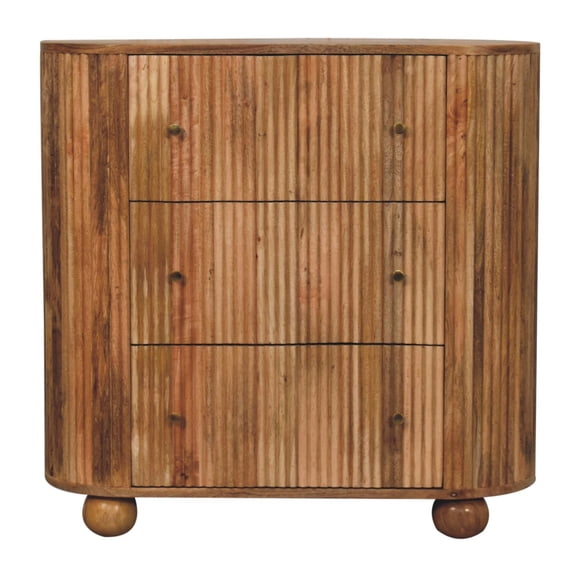 Lesuto Soba Ball Chest - Nordic Style, Wood, 1 Drawers