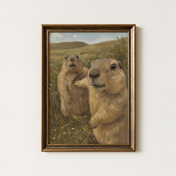 Let Him Cook Meme Art Print, Funny Marmot Poster, Viral Internet Wall Art, Quirky Animal Print, Dank Animal Print For Meme Fans, Unique Gift, Poster Only