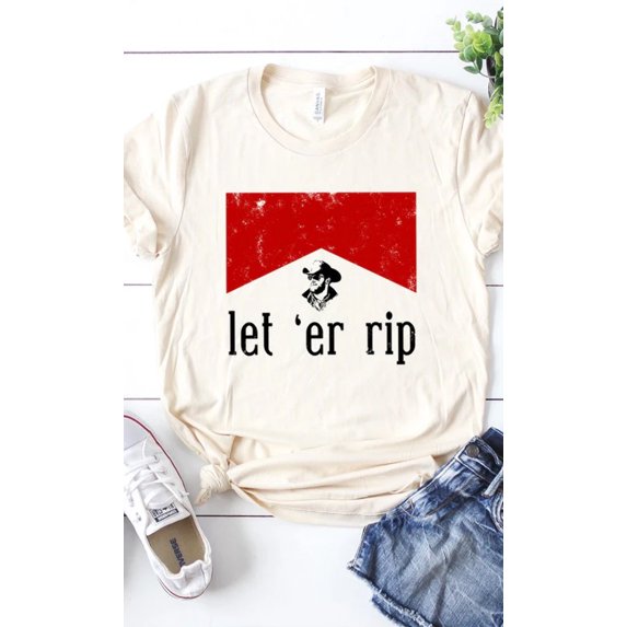 Let Er Rip Graphic Tee T-Shirt PLUS