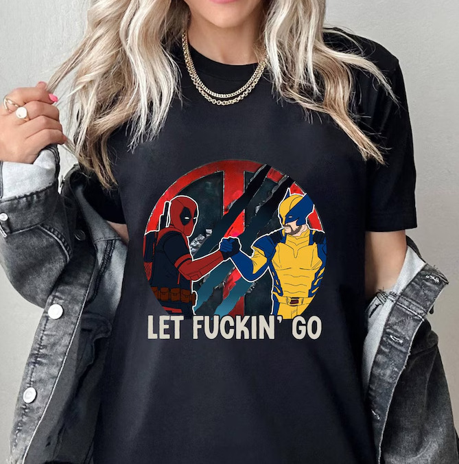 Let F*Ckin Go Deadpool And Wolverine Shirt XMen Wolverine Shirt S5Xl