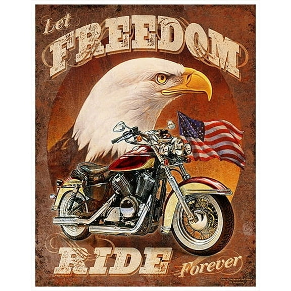 Let Freedom Ride Novelty Sign | Indoor/Outdoor | Funny Home Décor for Garages, Living Rooms, Bedroom, Offices | SignMission personalized gift Wall Plaque Decoration